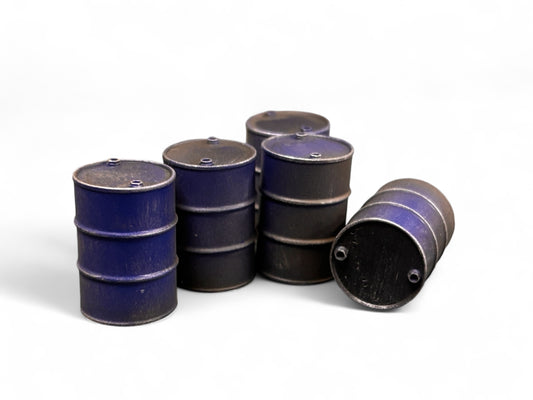 Oil Drums - Weathered Blue - OO Gauge