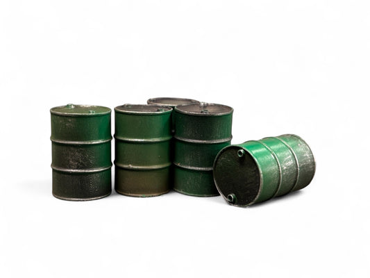 Oil Drums - Weathered Green - O Gauge
