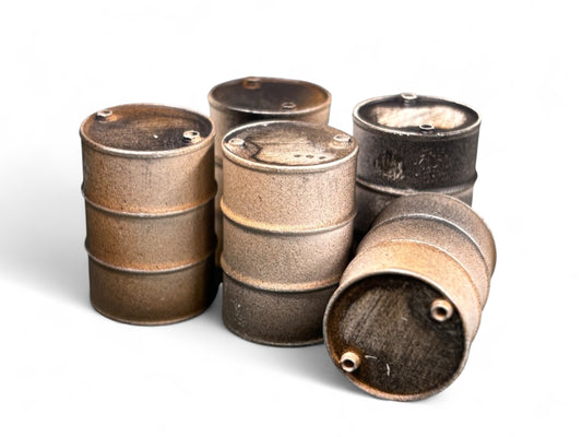 Oil Drums - Weathered White - O Gauge