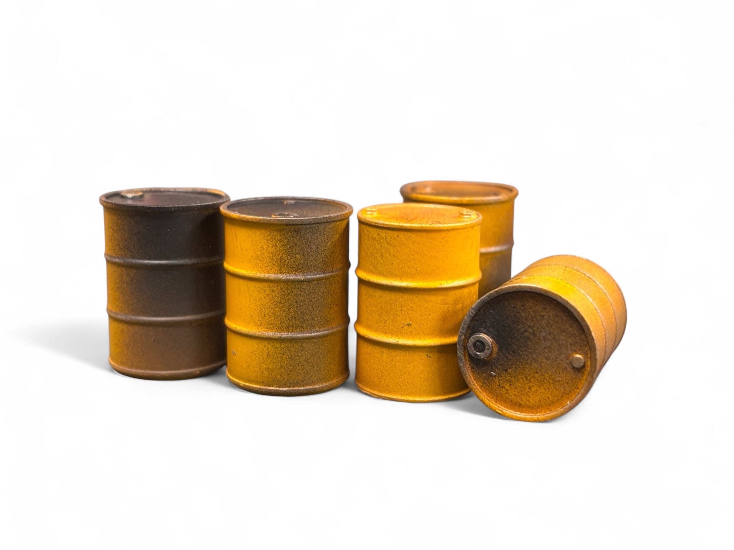 Oil Drums - Weathered Yellow - OO Gauge – Bunters Yard