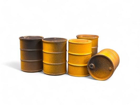 Oil Drums - Weathered Yellow - O Gauge