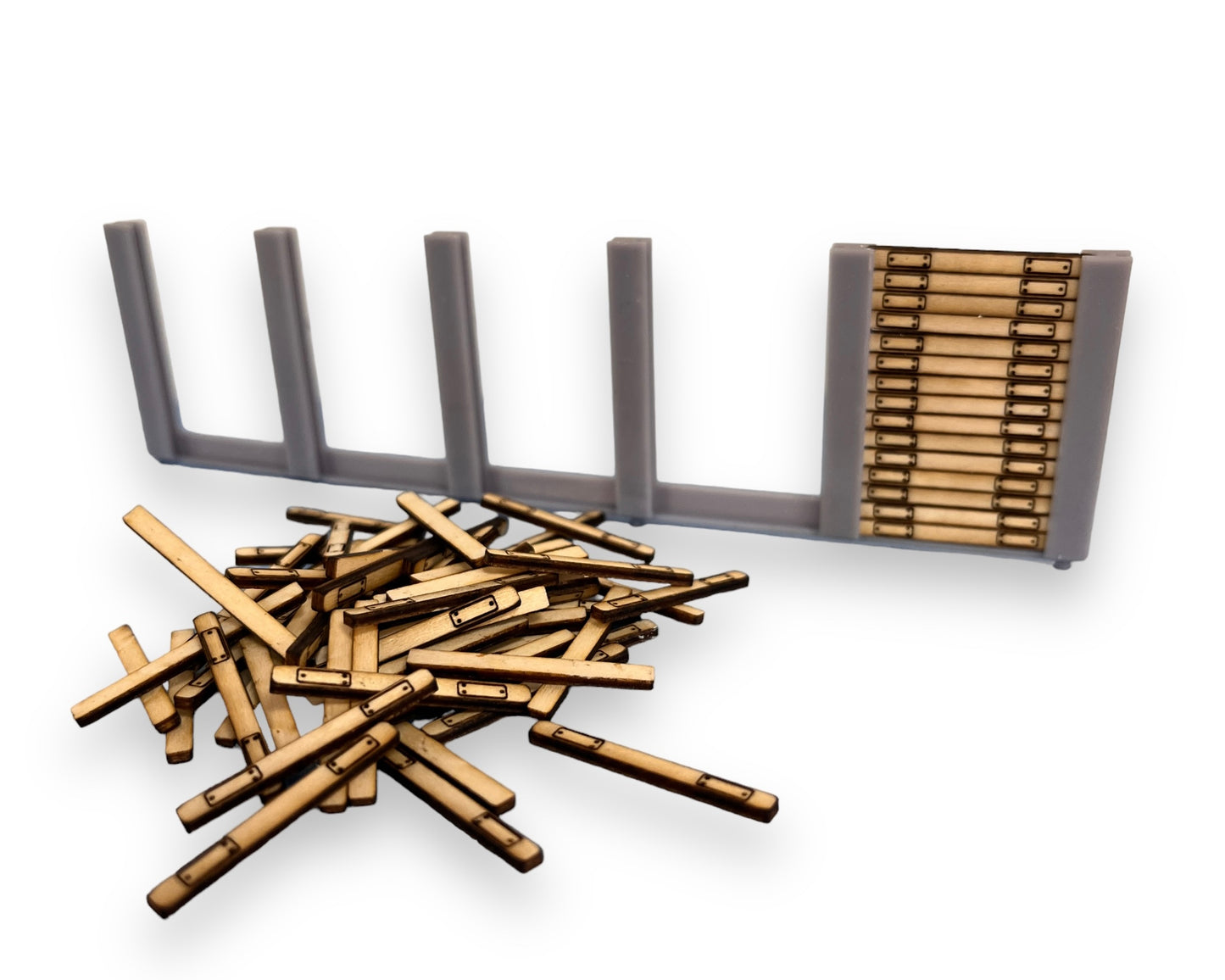 Railway Sleeper Retaining Wall - OO gauge