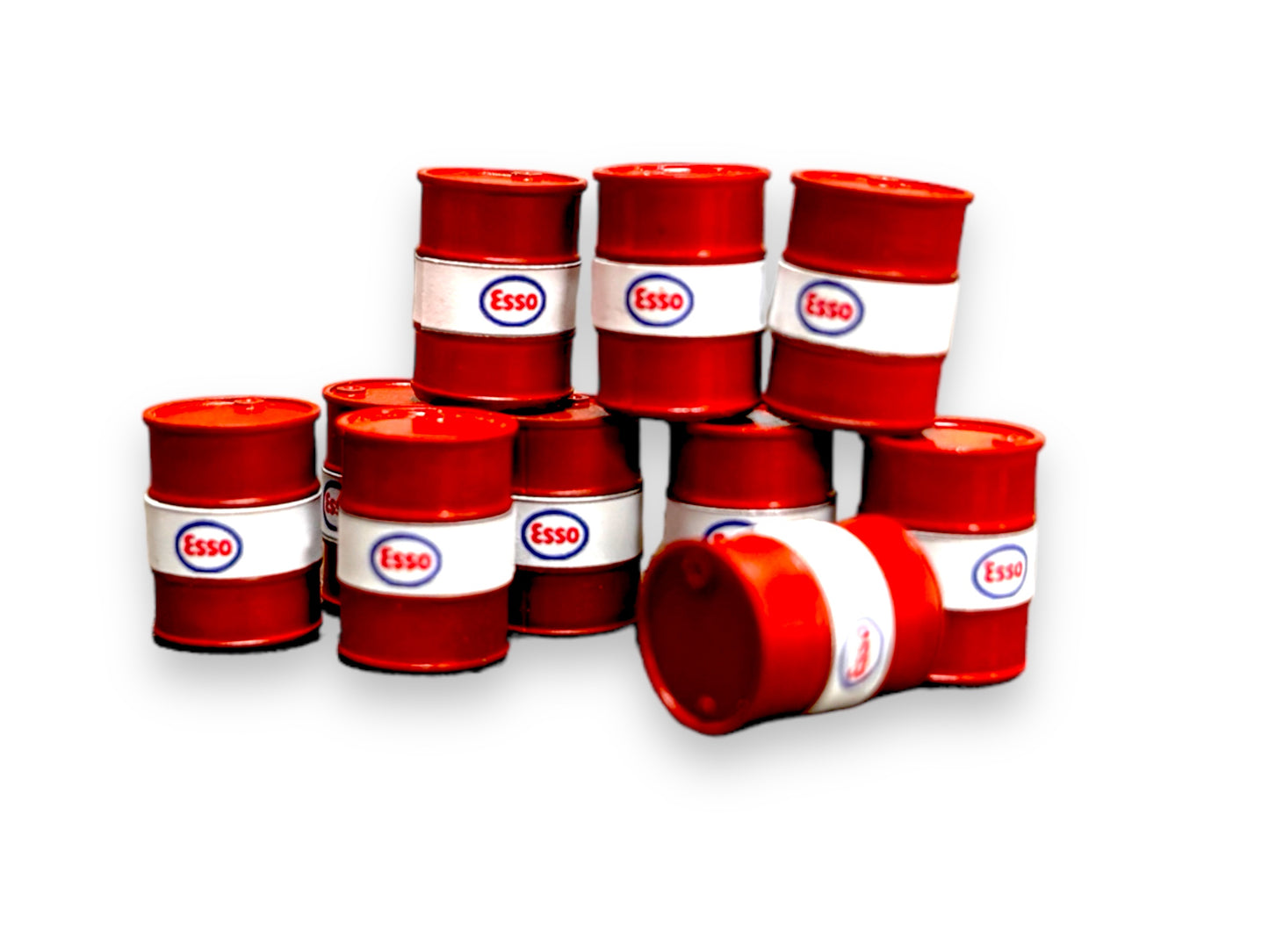 Esso Oil Drums - Pristine Red - OO Gauge