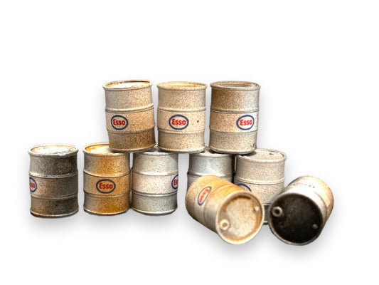 Esso Oil Drums - Weathered White - O Gauge