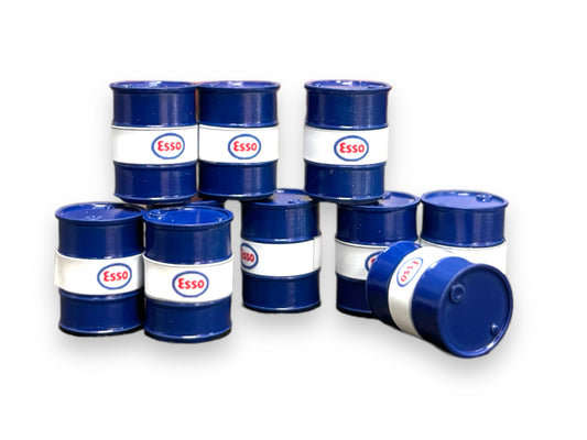 Esso Oil Drums - Pristine Blue - O Gauge