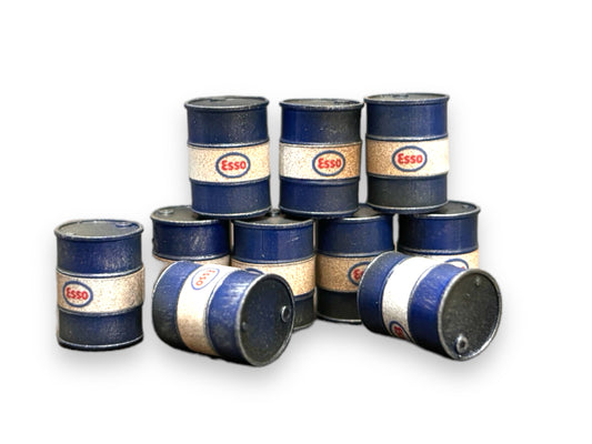 Esso Oil Drums - Weathered Blue - O Gauge