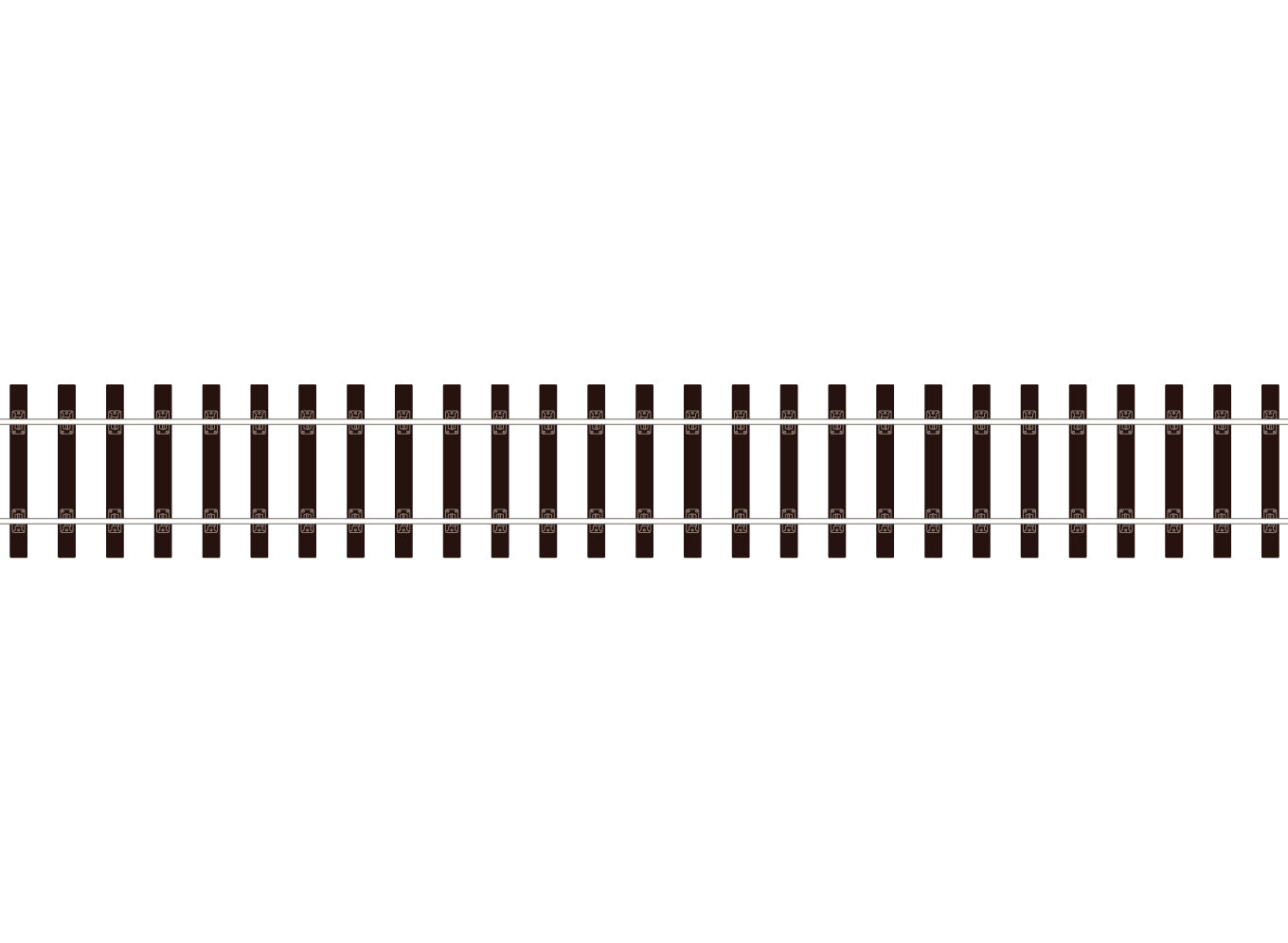 SL-700BH Bullhead O Gauge Flexible Track - Wooden Sleeper