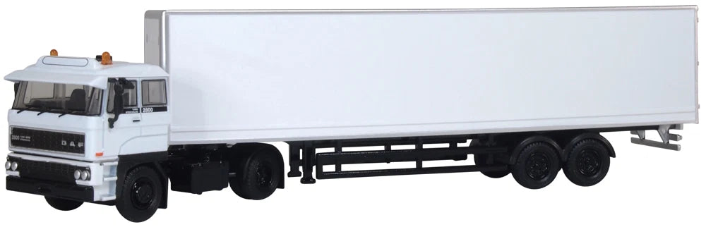 Oxford Diecast DAF 2800 Short Van Trailer White - 1:76 -  SP184A