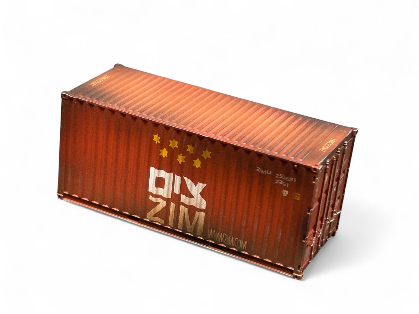 Dapol 20ft Shipping Container 'Zim' Weathered by Bunters Yard