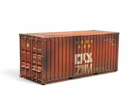 Dapol 20ft Shipping Container 'Zim' Weathered by Bunters Yard