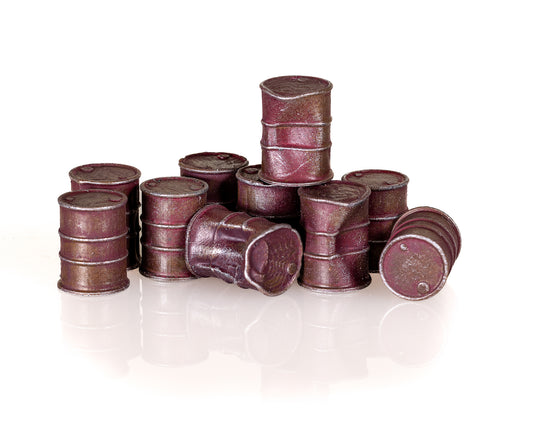 Dented Oil Drums - Red - Premium Weathered - OO Gauge
